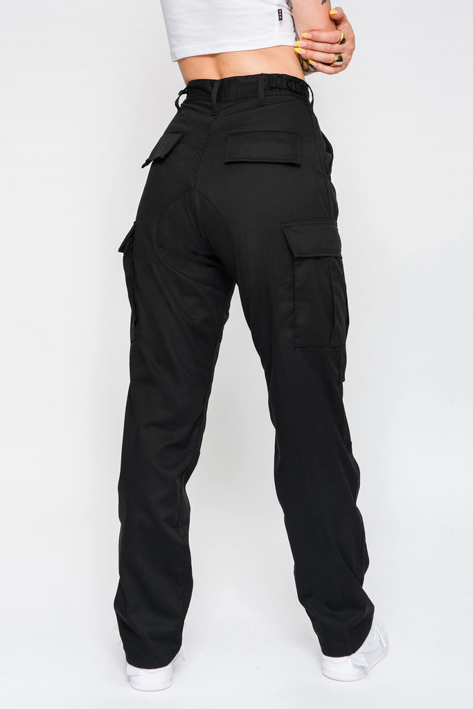 Benchmark Men's SJ Classic Cargo Trousers, Black | SJ